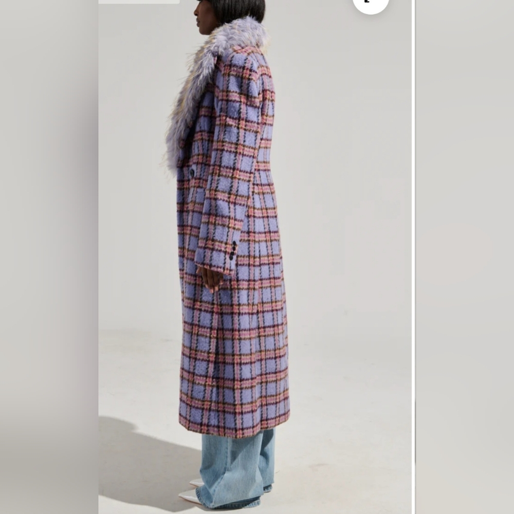 AKIRA FUR TRIM COAT - Picture 3 of 3